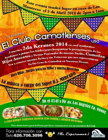 EVENTOS DEL CLUB CAMOTLENSE
